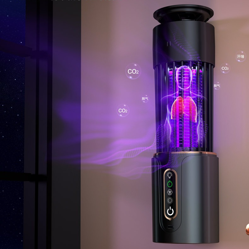 Outdoor Camping Bug Zapper - Muggenmoordenaarlamp Stille insectenverdelger Paars licht Elektrische