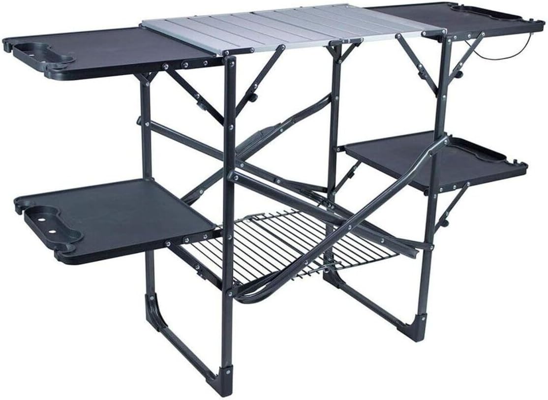Kitchen Outdoor Camping - Slanke opvouwbare draagbare campingkeukentafel met hittebestendige