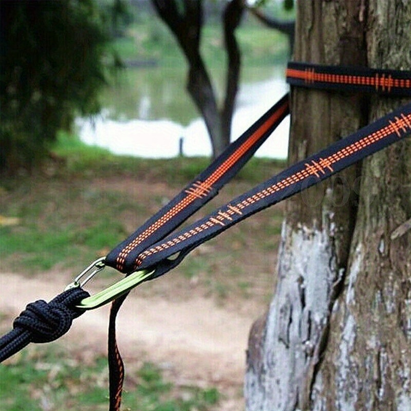 Outdoor Camping Hammock - 2/4-delige heavy-duty klimgesp en verstelbare nylon
