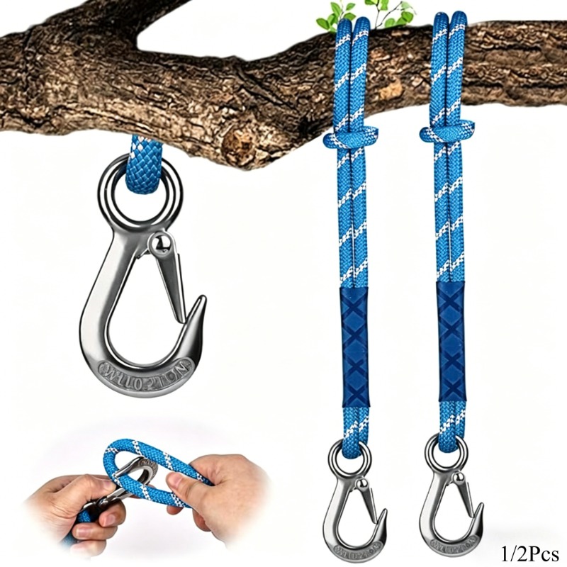 Outdoor Camping Hammock - 1/2 stuks slijtvast metalen haak nylon