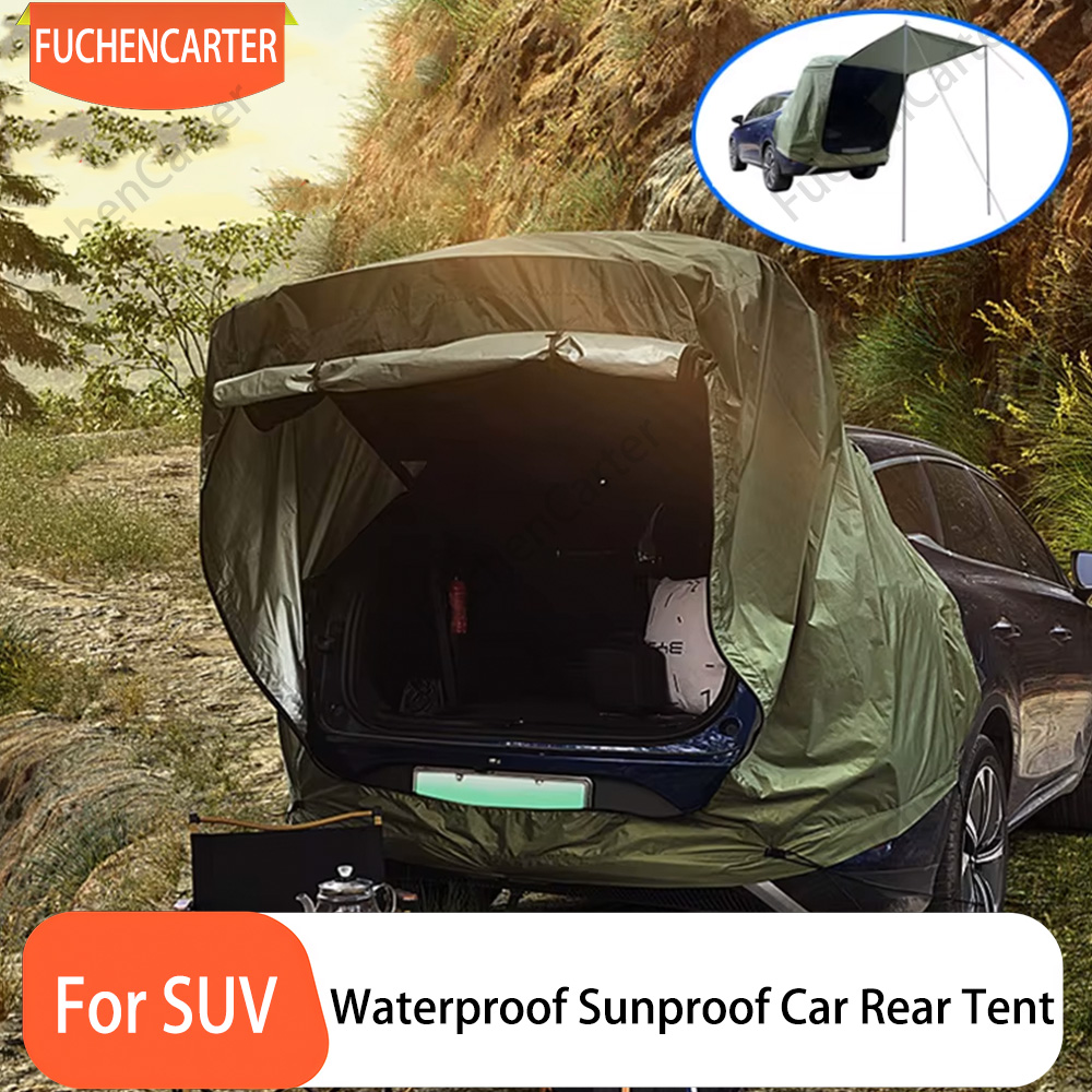 Outdoor Camping Car Tail Tent - Waterdichte en zonwerende SUV-kofferbaktent, draagbare auto-achteruitbreiding
