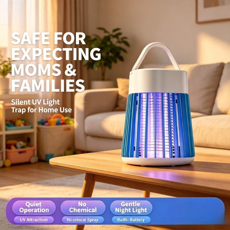 Outdoor Camping Bug Zapper - Draagbare muggenlamp UV-lichtval Elektrische insectenverjager Stil