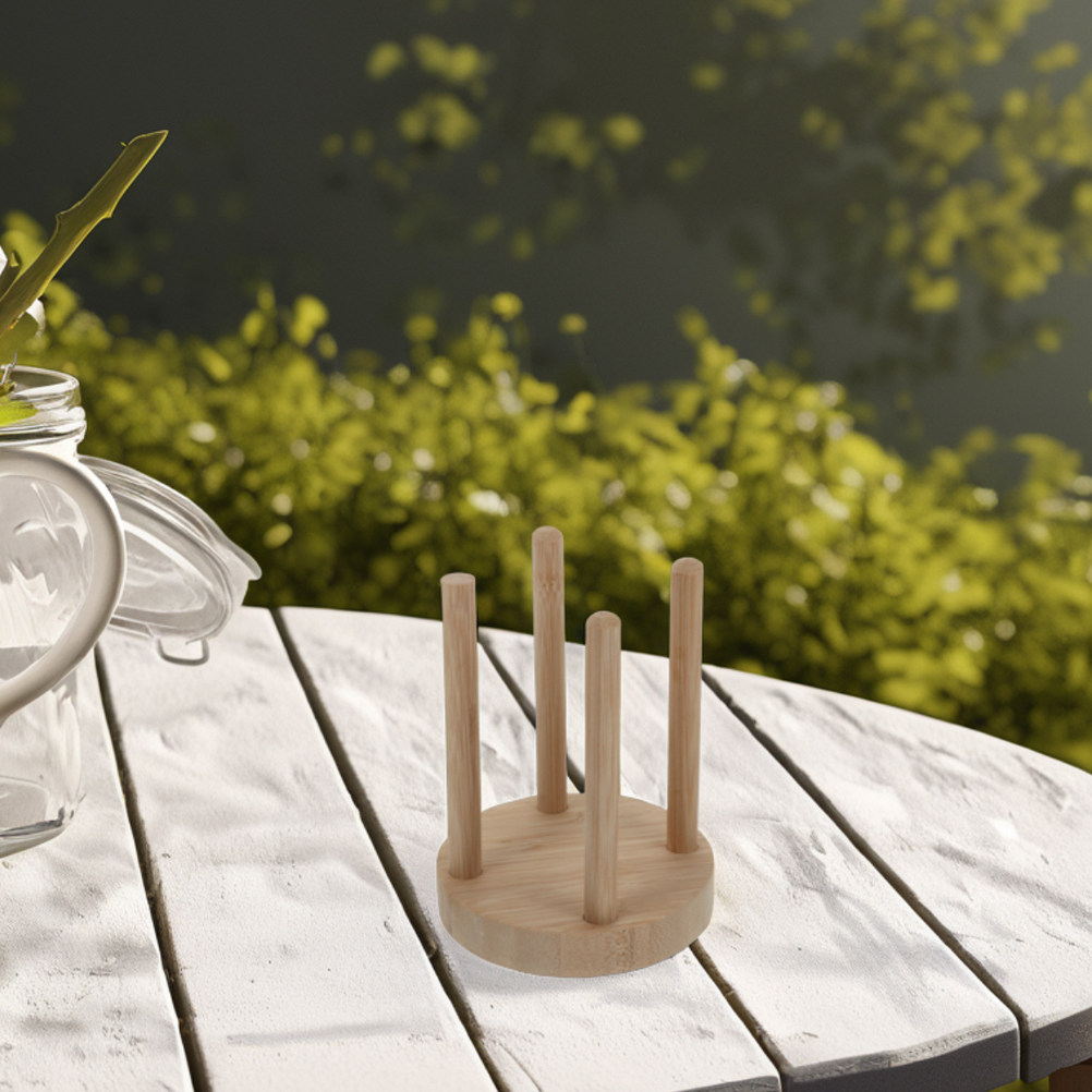 Outdoor Camping Activities - Compacte houten bekerhouder voor buitenactiviteiten, geschikt