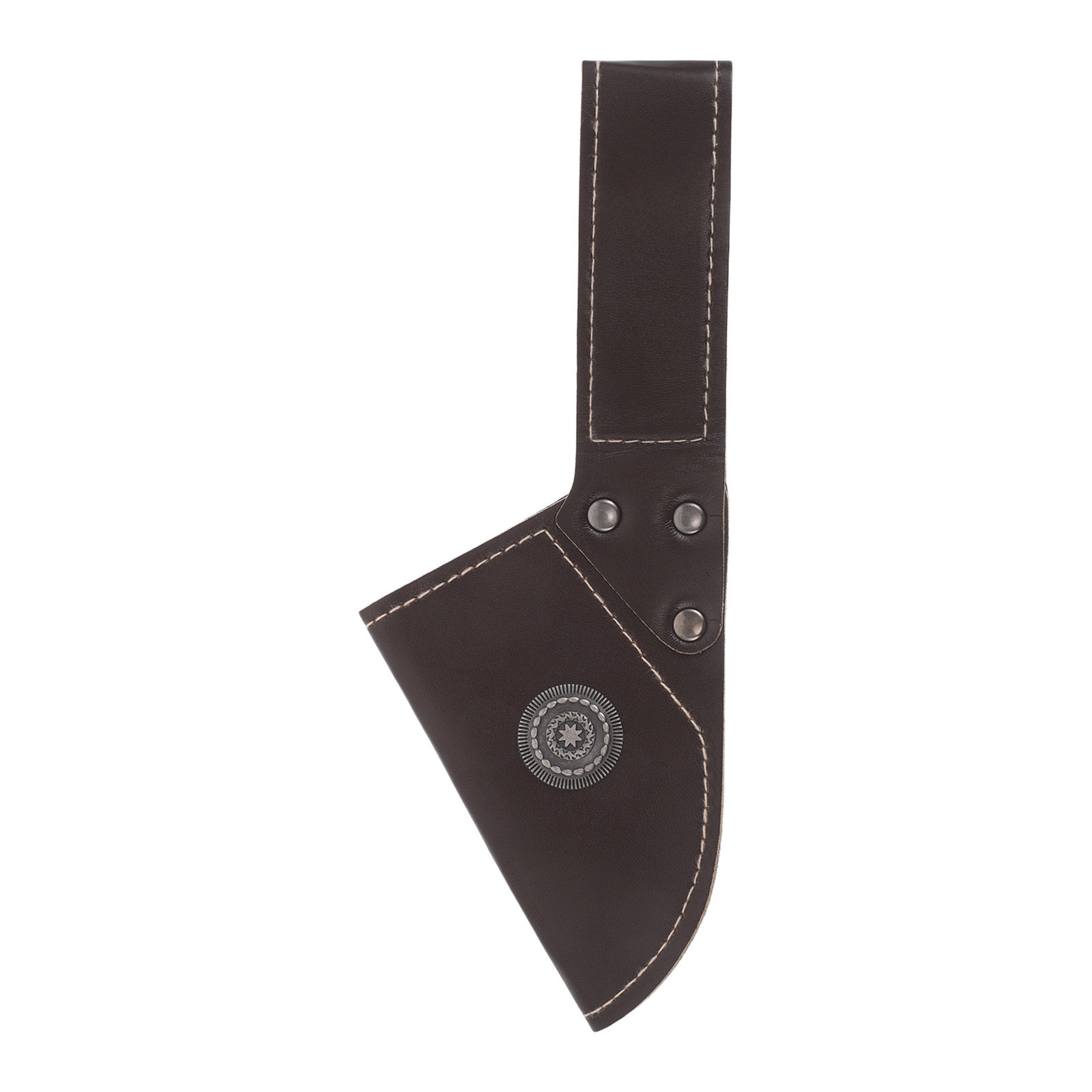 Camp Axe Hatchet - Bijlhoes Bijlhoofdbeschermer Rond Bruin PU Beschermhoes