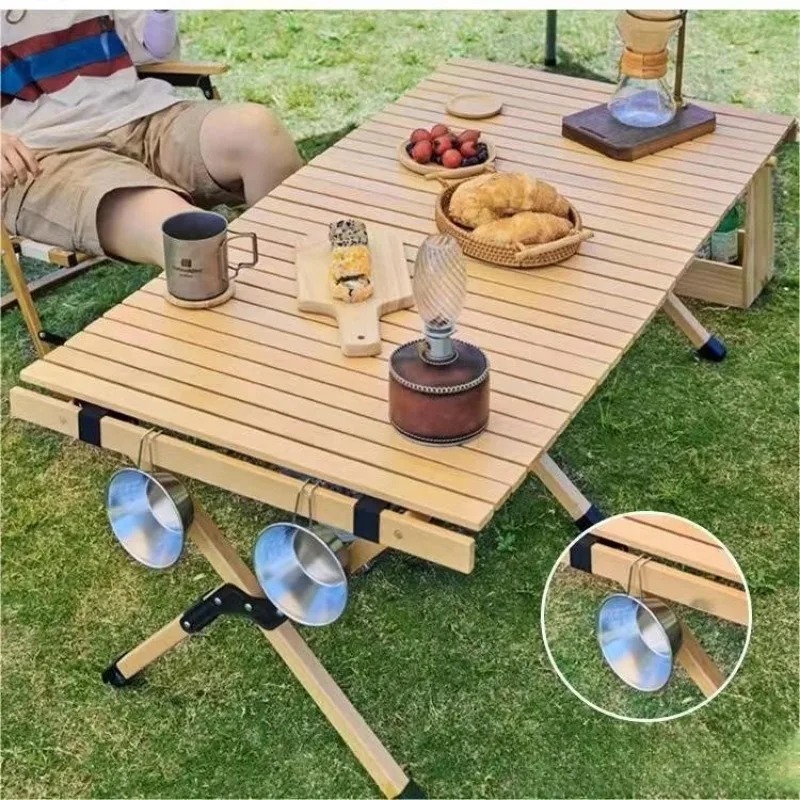 Outdoor Camping Activities - Barbecue Camping Loempia Opbergtafel Gebruikt voor