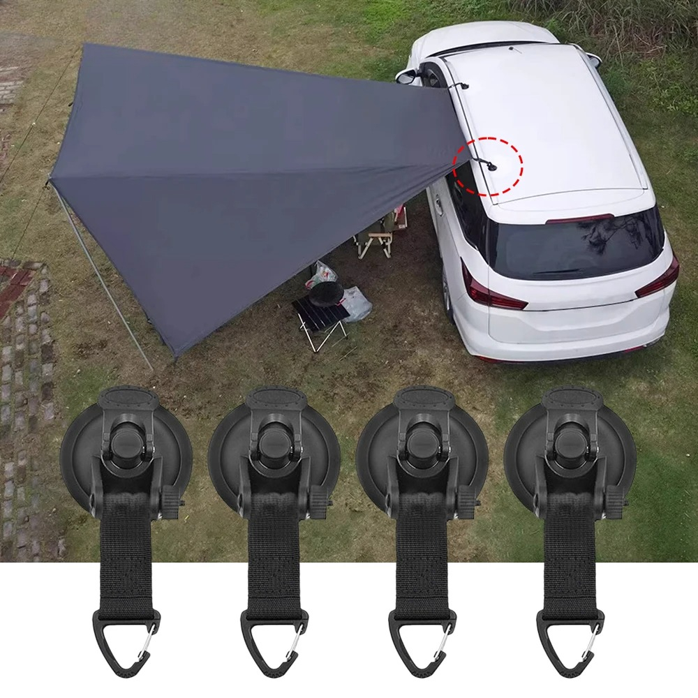 Outdoor Camping Van Tent - 2/4 stuks autotent zuignapgesp zijluifelankers outdoor