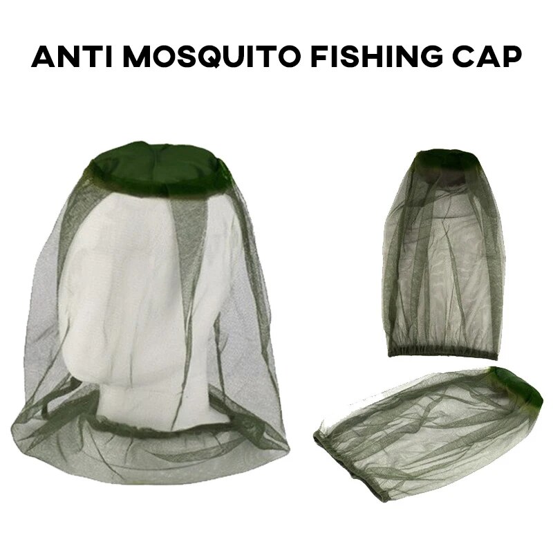 Outdoor Camping Bug Zapper - Anti-muggenvismuts 1pc Ademend Verstelbaar Mesh Vissershoed