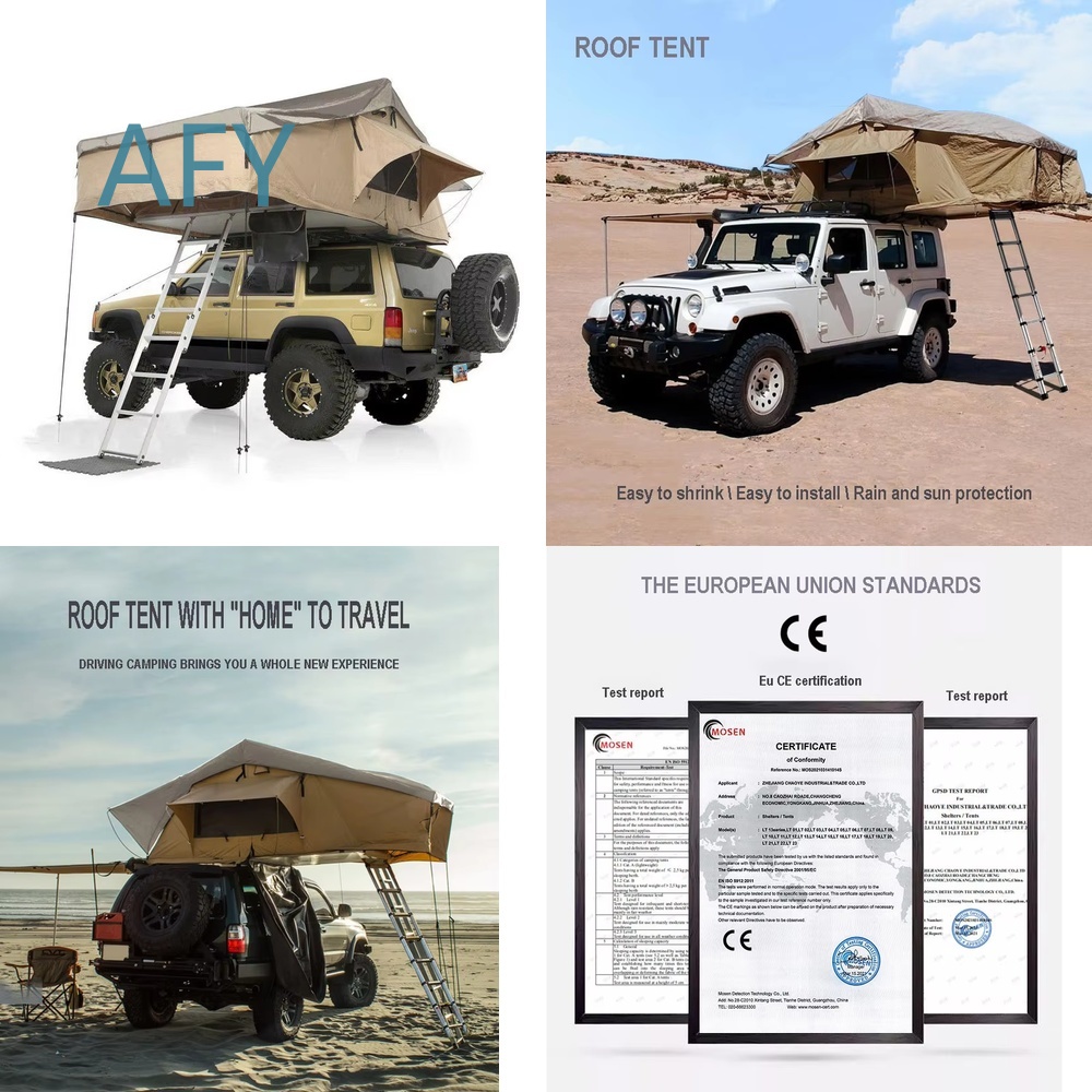 Outdoor Camping Van Tent - Automatische opvouwbare daktent voor snel openen,