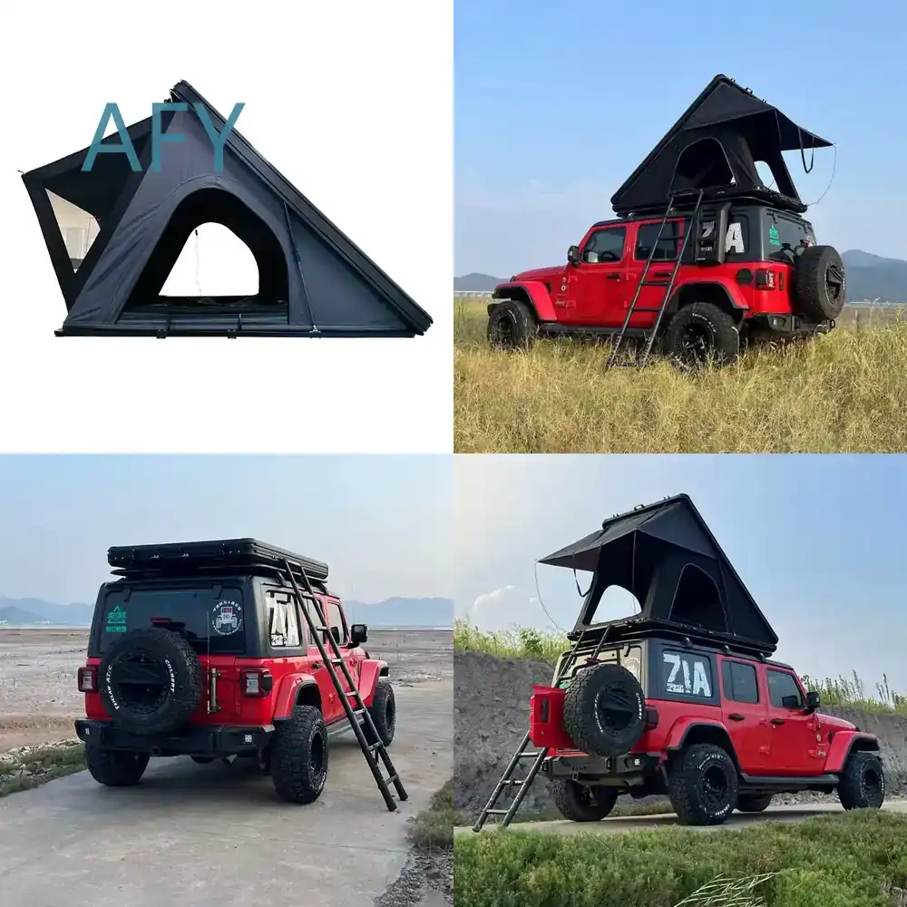 Outdoor Camping Van Tent - Ultralichte aluminium hydraulische driehoekige daktent voor