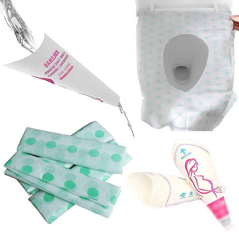 Portable Camp Toilet - Wegwerp papieren urine trechter met stippen