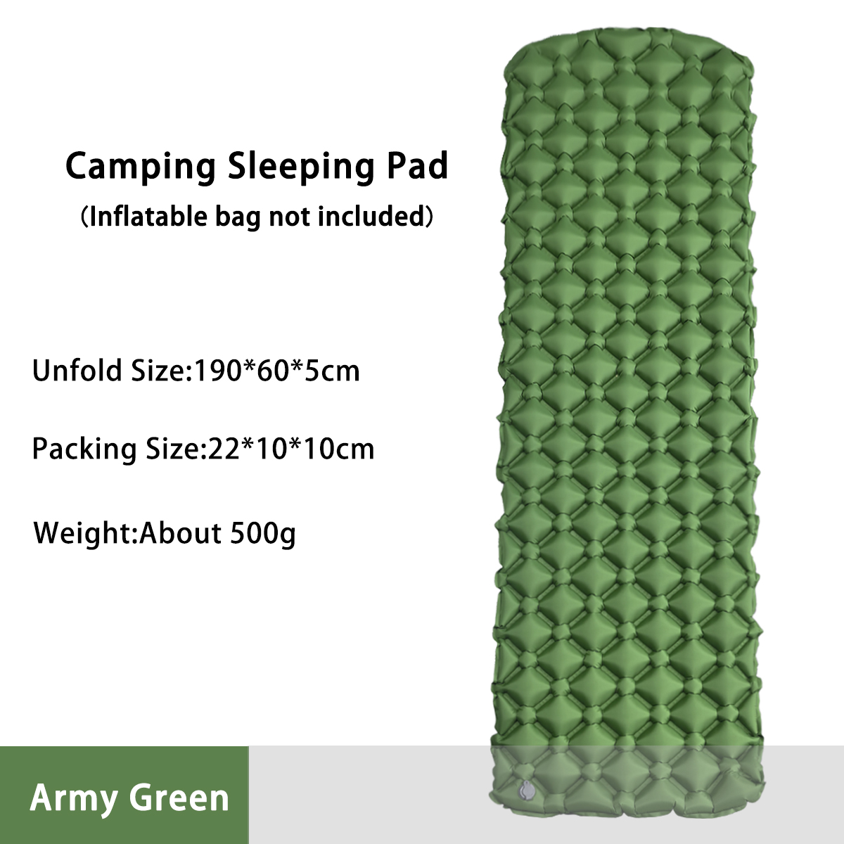 Outdoor Camping Inflatable Tent - Opblaasbaar campingmatras in tent Opvouwbaar kampeerbed