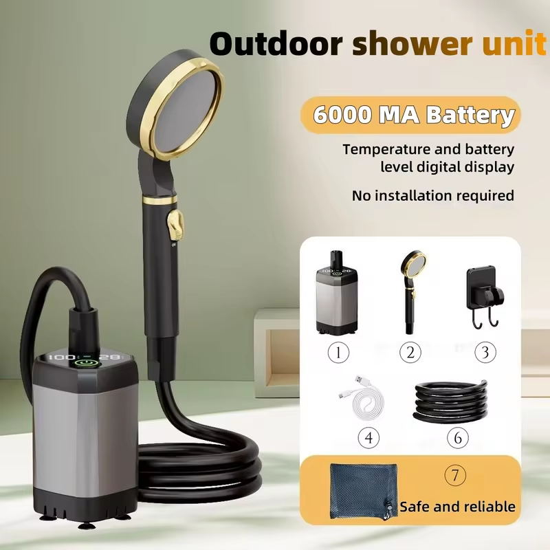 Draagbare elektrische buitendo - Outdoor Camping Showers recensie en prijs