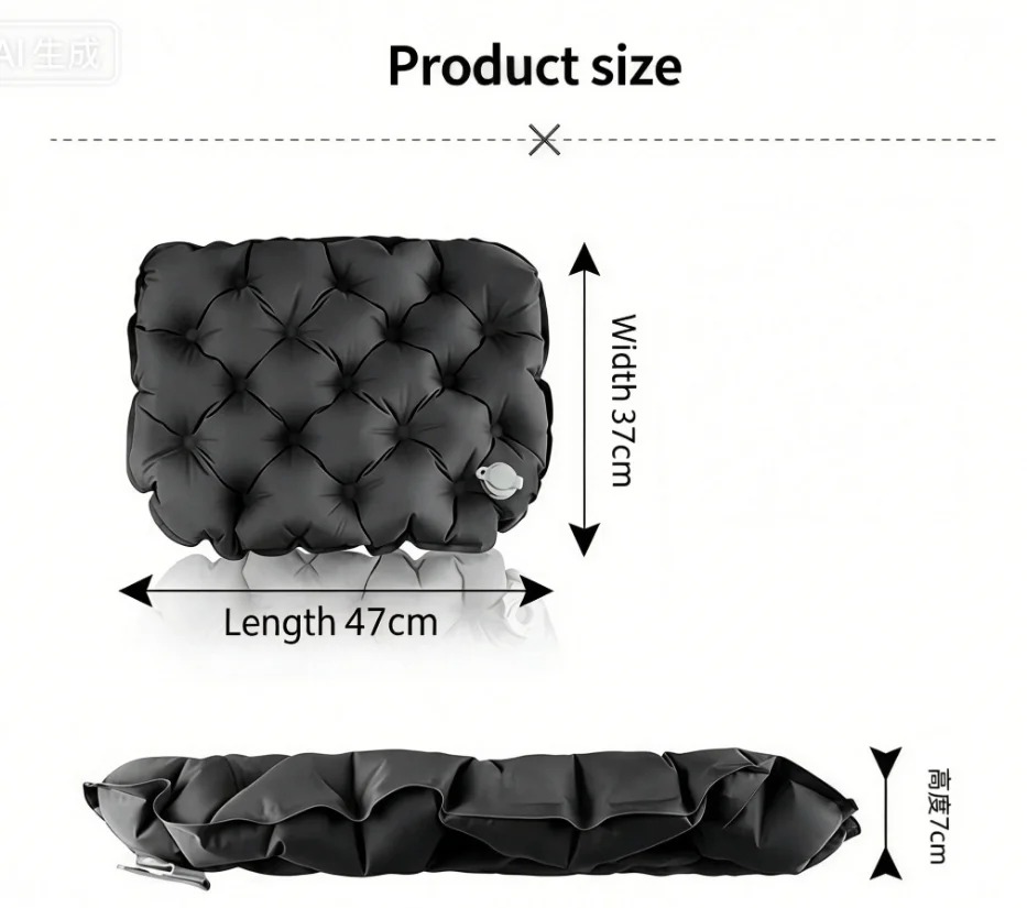 Draagbaar opblaasbaar zitkusse - Outdoor Camping Rugs recensie en prijs