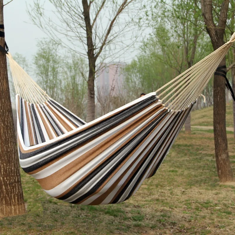 Canvas hangmat zonder houten s - Outdoor Camping Hammock recensie en prijs