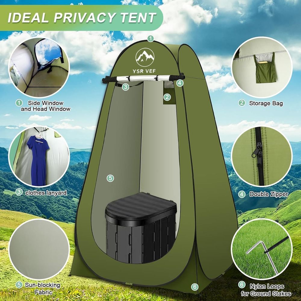 Draagbare toilettas, kampeerto - Portable Camp Toilet recensie en prijs
