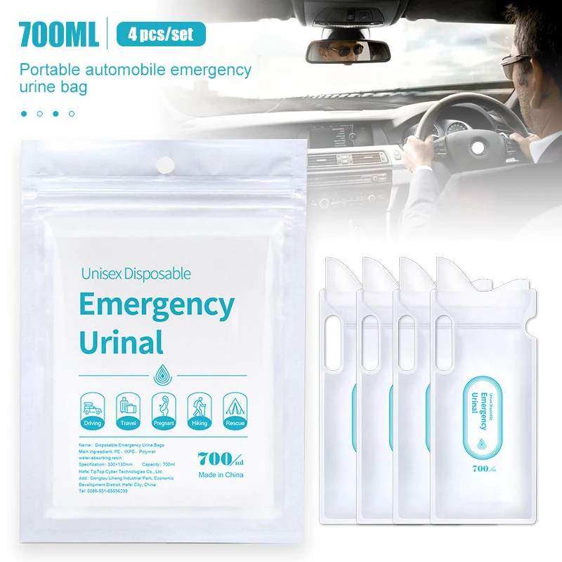 4 Stuks 700 Ml Auto Urine Zak  - Bivvy Bag Emergency recensie en prijs