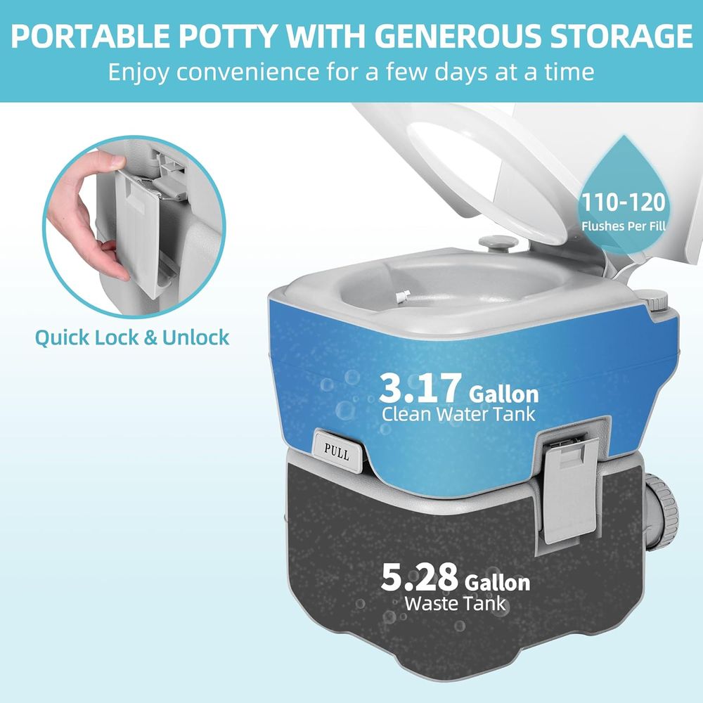 YITAMOTOR Draagbare Campingtoi - Portable Camp Toilet recensie en prijs