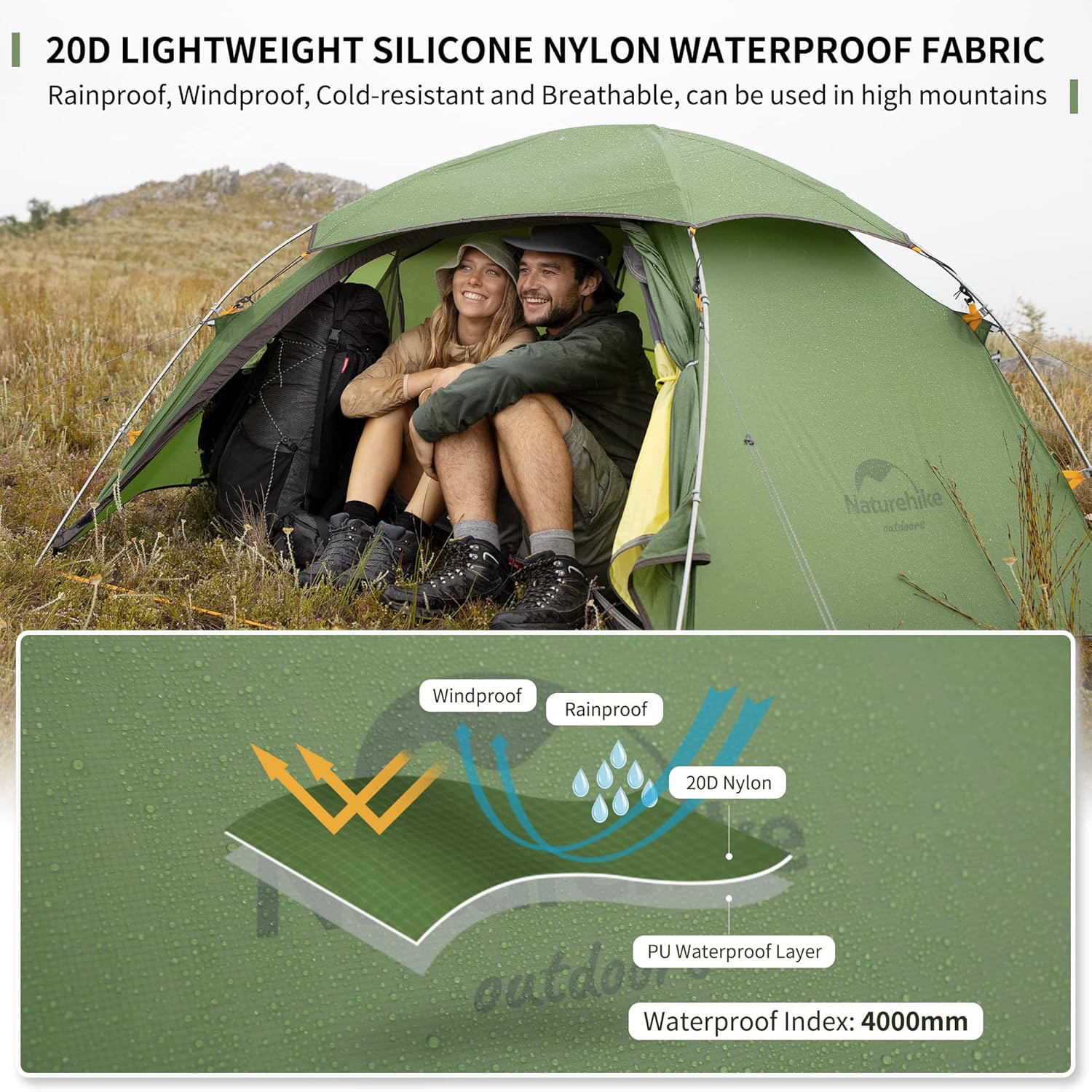 Naturehike Cloud Peak 2-tent U - Ultralight Ground Sheet recensie en prijs