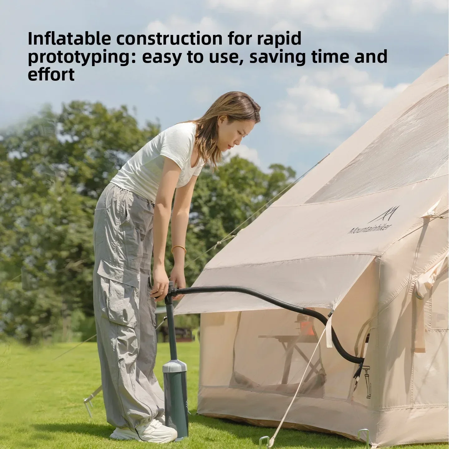 MOUNTAINHIKER Extra Grote Opbl - Outdoor Camping Inflatable Tent recensie en prijs