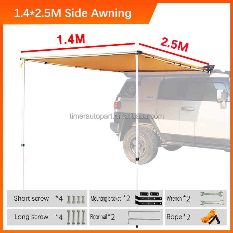 Aangepaste logo zonwering auto - Outdoor Camping Van Tent recensie en prijs