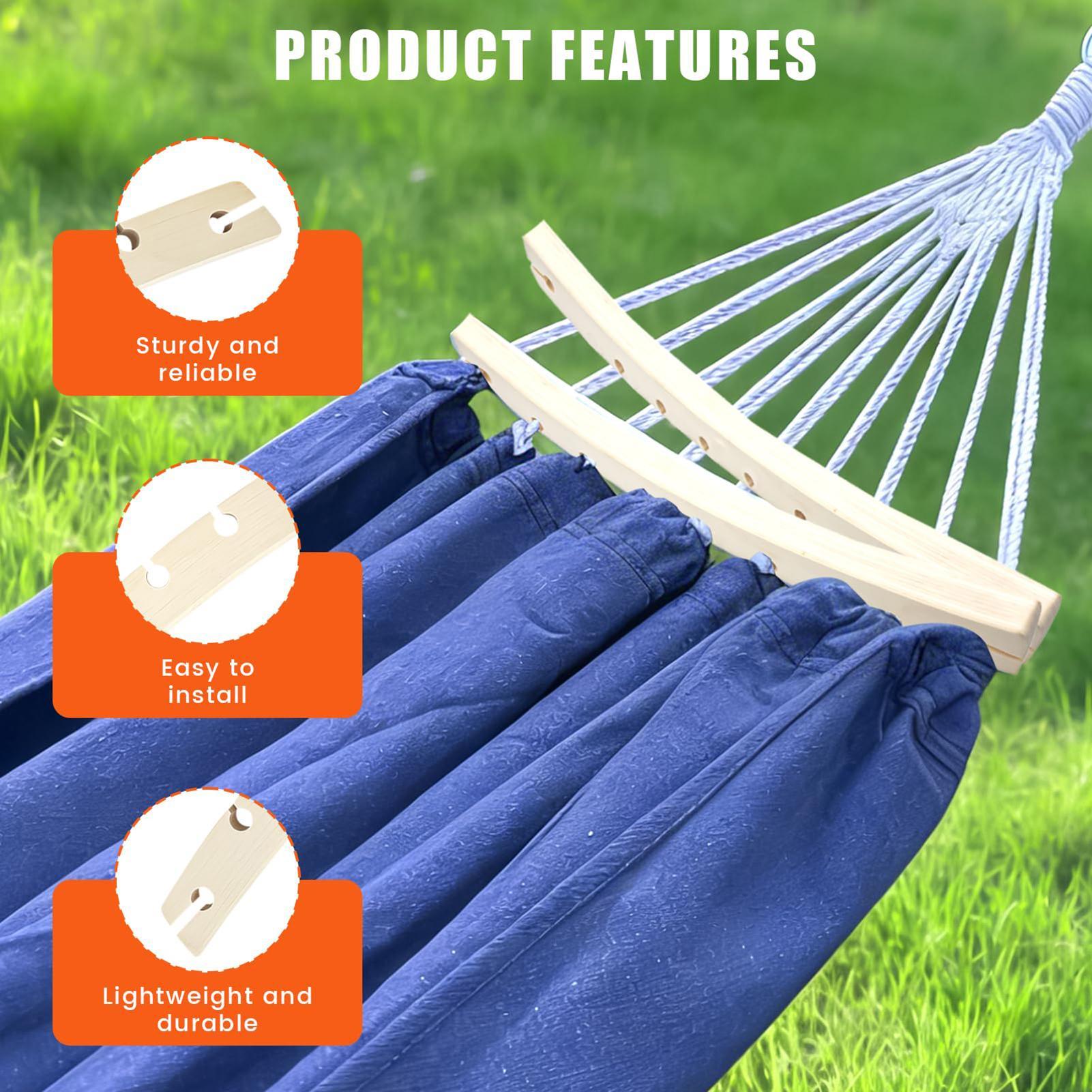 2 Stuks 10-Hole Houten Hangmat - Outdoor Camping Hammock recensie en prijs