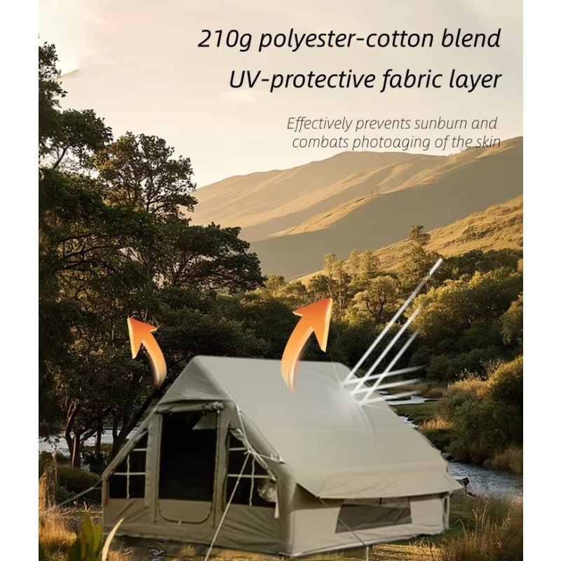Opblaasbare kampeertent voor b - Outdoor Camping Inflatable Tent recensie en prijs