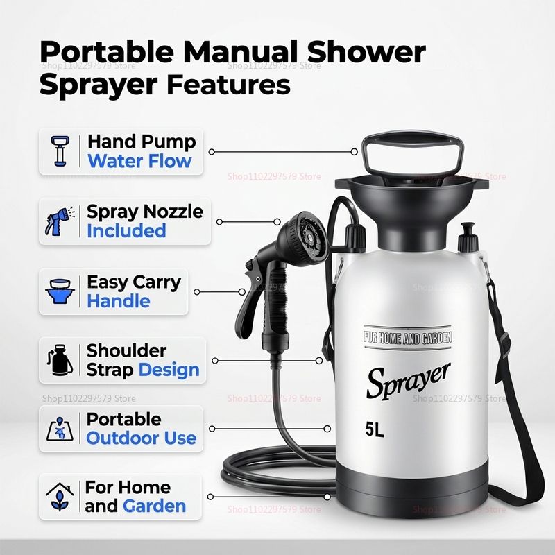 Draagbare Campingdouche 5L Han - Outdoor Camping Showers recensie en prijs