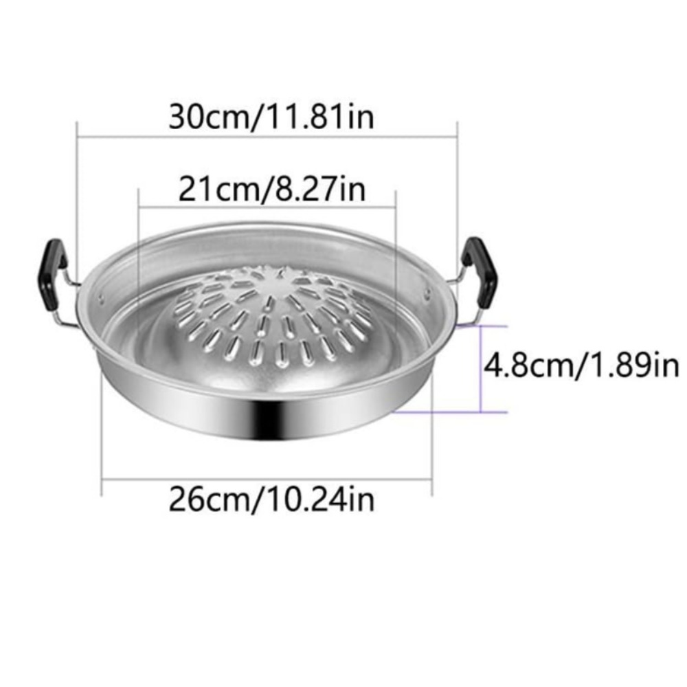 2-in-1 Hot Pot Grill Pan Anti- - Kitchen Outdoor Camping recensie en prijs